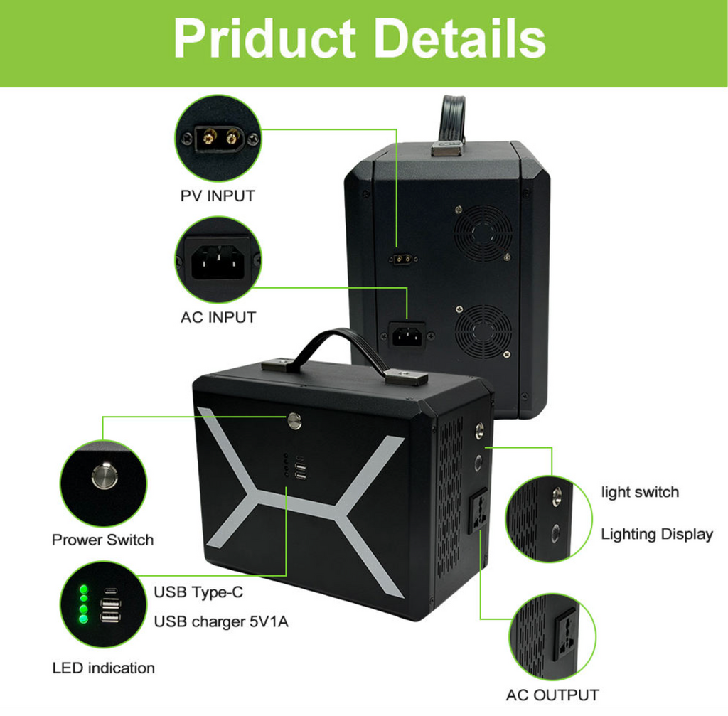500W Portable LiFePO4 Power Station