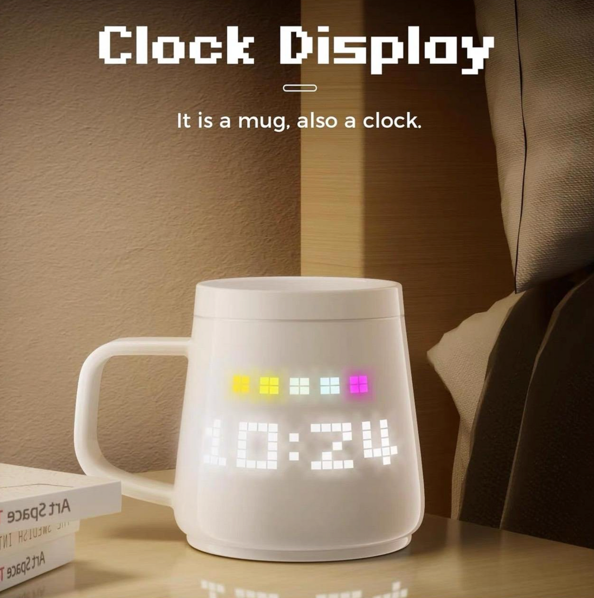 AI Smart LED Temperature Display Mug – Rechargeable