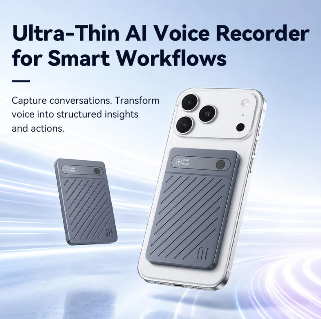 Ultra-Thin AI Voice Recorder