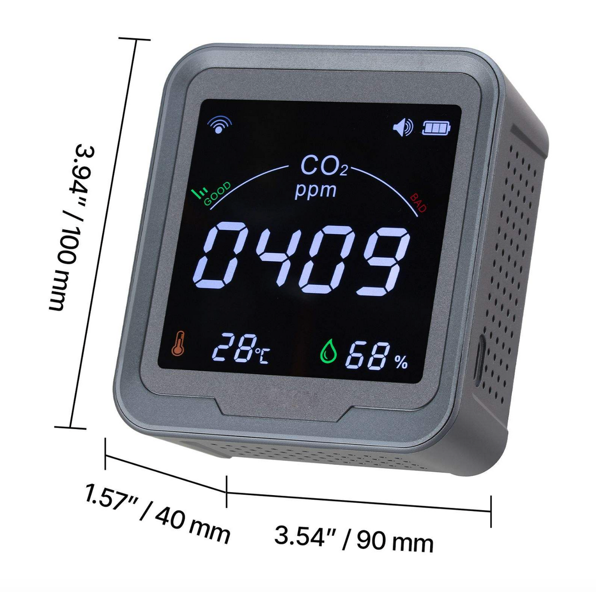 Smart CO₂ Air Quality Monitor